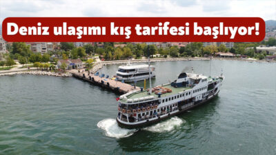 Kocaeli Büyükşehir Belediyesi, vapur seferlerinde kış tarifesine geçiyor. Sefer sayıları