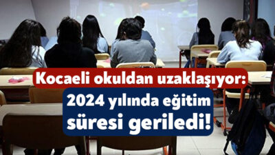 Türkiye İstatistik Kurumu, 2024 yılı muhtemel eğitim sürelerine ilişkin verileri
