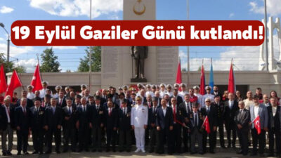 Kocaeli'de 19 Eylül Gaziler Günü, düzenlenen yürüyüş ve çelenk sunma