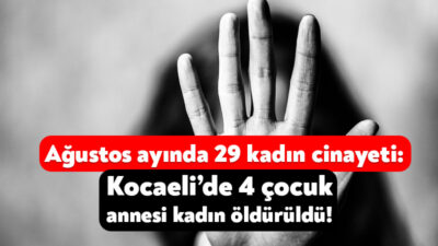 Kadın Cinayetlerini Durduracağız Platformu, 2025 yılı ağustos ayının verilerini yayınladı.