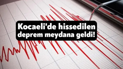 İstanbul, Kocaeli ve Bursa’da hissedilen bir deprem meydana geldi.