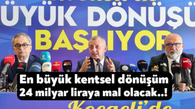 Kocaeli Büyükşehir Belediye Başkanı Tahir Büyükakın, bugün kentsel dönüşüme dair