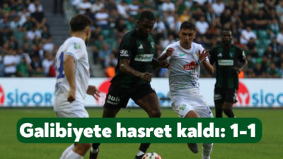 Trendyol Süper Lig'in 6.haftasında Kocaelispor seyircisi önünde Çaykur Rizespor ile