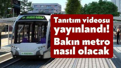 Kocaeli'nin ulaşım altyapısında devrim yaratacak Körfezray Metrosu projesinin tanıtım animasyonu,