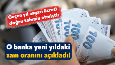 2025 yılının ocak ayındaki asgari ücreti doğru tahmin eden Morgan