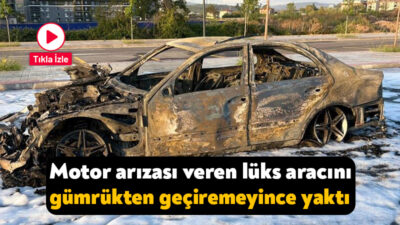 Bulgaristan'dan aldığı araç ile Türkiye'ye gelen şahıs, motor arızası üzerine