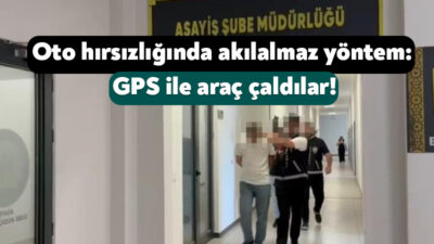 Kocaeli'de kiraladıkları aracın anahtarını kopyalayıp içerisine GPS cihazı yerleştirdikten sonra