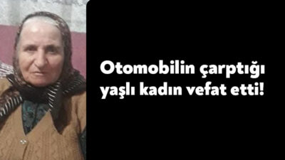 Kocaeli'nin Körfez ilçesinde yol kenarında otomobilin çarptığı 72 yaşındaki kadın
