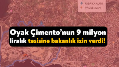 Oyak Çimento Fabrikası, Darıca’ya cüruf öğütme tesisi kurmak için mayıs