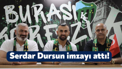Kocaelispor, 33 yaşındaki forvet Serdar Dursun ile bir yıllık
