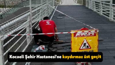 Kocaeli Büyükşehir Belediyesi, kent genelinde üst geçitlerde bakım ve onarım
