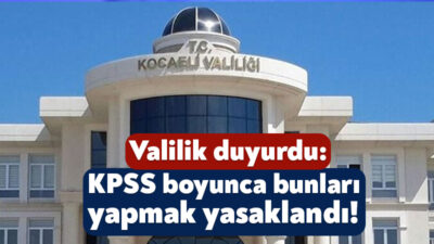 Türkiye genelinde gerçekleştirilecek olan Kamu Personeli Seçme Sınavı kapsamında Kocaeli