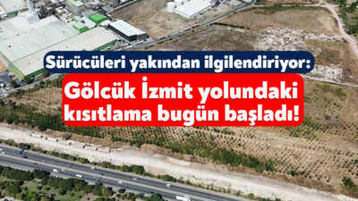 Kocaeli Büyükşehir Belediyesi’nin devam eden Başiskele Kavşak Projesi sırasında trafik