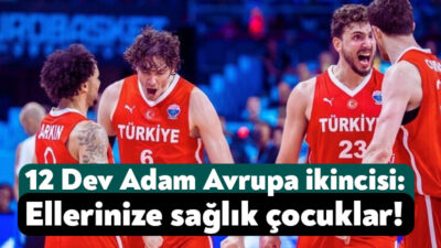 FIBA Avrupa Basketbol Şampiyonası final karşılaşmasında Türkiye ve Almanya karşı
