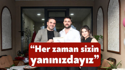 Başiskele Belediye Başkanı M. Yasin Özlü, ilçedeki esnafları ziyaret ederek