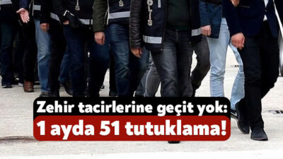 Kocaeli Valiliği, emniyet ve jandarma ekiplerinin bir ay boyunca uyuşturucuya