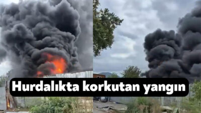 Kocaeli'nin Başiskele ilçesinde hurdalık alanda çıkan yangın, itfaiye ekiplerince söndürüldü.