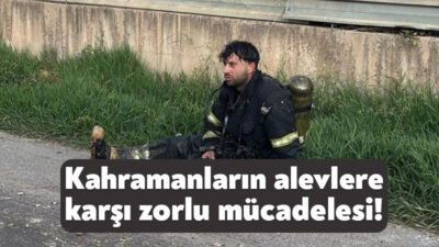 Kocaeli'nin Başiskele ilçesindeki lojistik deposunda 3 saattir süren yangın, itfaiye