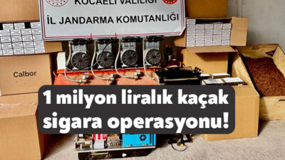 Kocaeli İl Jandarma Komutanlığı ekiplerinin kaçakçılığa karşı yürüttüğü çalışmalar kapsamında