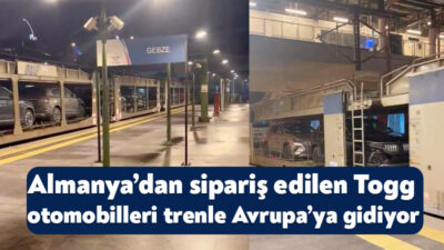 Türkiye’de üretilen Togg otomobilleri, Almanya’daki sahiplerine teslim edilmek üzere Gebze’den