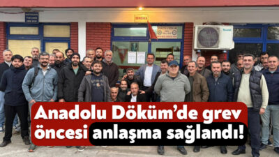 Körfez’de faaliyetlerini sürdürmekte olan Anadolu Döküm Fabrikası’nda bir süre önce