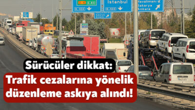 Türkiye’de bir süredir tartışılan trafik cezalarındaki düzenlemeye yönelik önemli bir