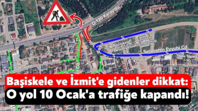 Kocaeli Büyükşehir Belediyesi, Başiskele’de D-130 Karayolu üzerindeki kavşak projesi kapsamında