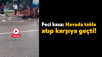 Başiskele’de bugün meydana gelen kazada kağıt toplayan bir kişiye araç