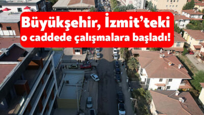 Kocaeli Büyükşehir Belediyesi, İzmit’in önemli arterlerinden Yahya Kaptan Mahallesi Şehit