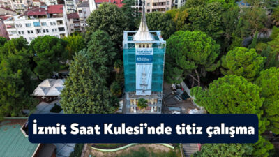 Kocaeli Büyükşehir Belediye Başkanı Tahir Büyükakın, İzmit’in simgesi tarihi saat