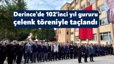 Cumhuriyet Bayramı’nın 102. yıl dönümü kapsamında Derince’de düzenlenen programlar Atatürk