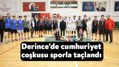 29 Ekim Cumhuriyet Bayramı etkinlikleri kapsamında Derince’de düzenlenen basketbol ve