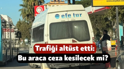İzmit D-100 Karayolu’nda Halkevi’ndeki benzin istasyonu önünde Efe Tur’a ait