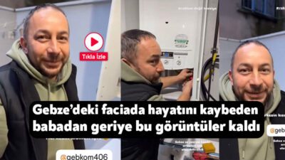 Kocaeli'nin Gebze ilçesinde çöken binada eşi ve iki çocuğuyla birlikte