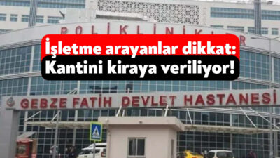 Kocaeli’de işletme arayan kişileri yakından ilgilendiren bir gelişme yaşandı. Kocaeli