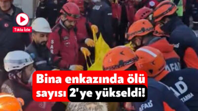 Kocaeli'nin Gebze ilçesinde sabah saatlerinde çöken binanın enkazında kalan 5