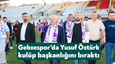 TFF 2. Lig Kırmızı Grup’ta lider Güzide Gebzespor’da şok ayrılık
