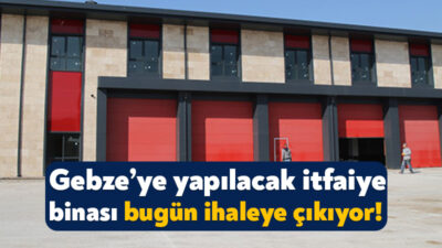Kocaeli Büyükşehir Belediyesi, Gebze’ye 1.892 metrekarelik itfaiye müfreze binası inşa