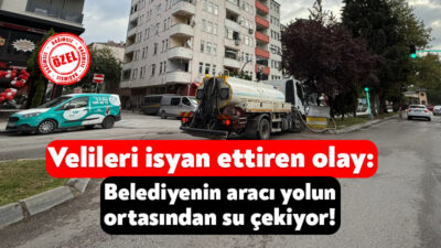 Atatürk Ortaokulu’nun bulunduğu bölgeye bir süre önce vana yapıldı. Söz