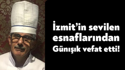 İzmit’te uzun yıllar hizmet veren Geçit Restoran’ın sahibi Muharrem Günışık