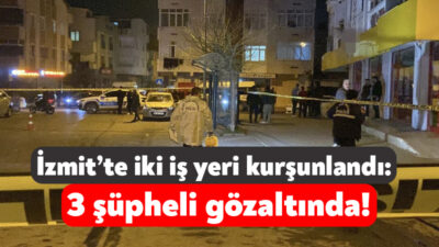 İzmit’te dün sabah saatlerinde iki farklı adreste yer alan oto
