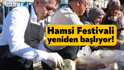 Kandıra Belediyesi tarafından organize edilen ve büyük ilgi gören Hamsi