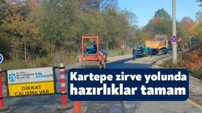 Kocaeli Büyükşehir Belediyesi, Kartepe Oteli ve Kuzuyayla’ya ulaşımı sağlayan 14