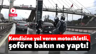 İzmit’te Oramiral Salim Dervişoğlu Caddesi üzerinde seyir halinde olan bir