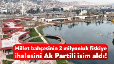 Kocaeli Büyükşehir Belediyesi, İzmit Millet Bahçesi’nde kullanılmak üzere gölet üzeri