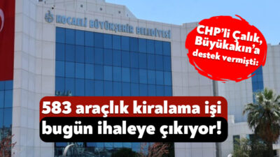 Kocaeli Büyükşehir Belediyesi’nin eylül ayındaki meclis toplantısında Büyükakın’a 583 araç
