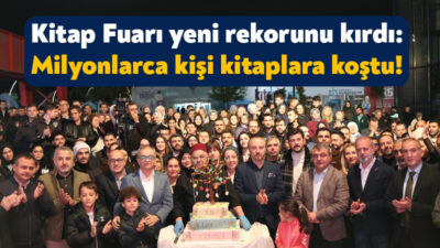 Uluslararası 15. Kocaeli Kitap Fuarı yine bir rekorla kapılarını kapattı.