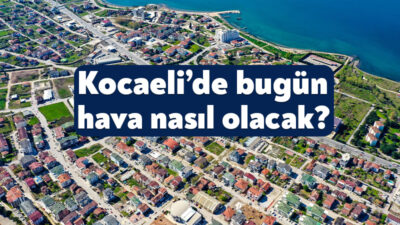 Kocaeli’de 25 Ekim Cumartesi günü boyunca yağmur etkisini sürdürecek, sıcaklık