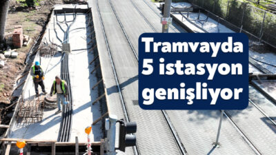 Konforlu ve kesintisiz ulaşım ağını büyüten Kocaeli Büyükşehir Belediyesi, tramvay