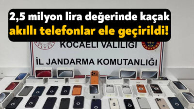 Kocaeli İl Jandarma Komutanlığı’na bağlı ekipler tarafından Dilovası’ndaki bir iş